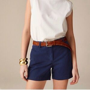 J. Crew 5” Strech Chino Shorts Navy